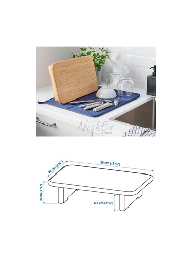 Nishev Stolthet Ayaklı Kesme Tahtası Bambu Sunum Tahtası - 35x22 Cm Bambu