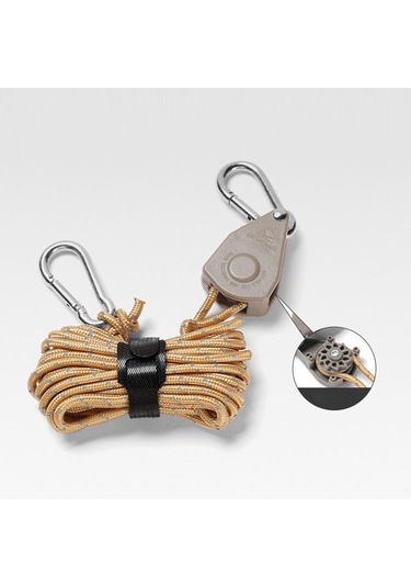 Suntek Cırcırlı Askı Halat Askısı Hızlı Kahverengi Kahverengi