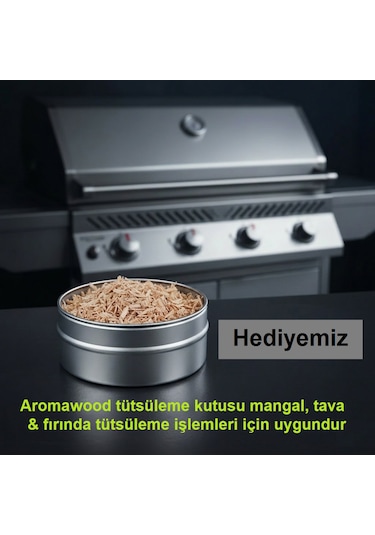 Elma Ağacı & Biberiye Özü Tütsüleme Talaşı Mangal & Bbq Barbekü İçin Yoğun Aroma