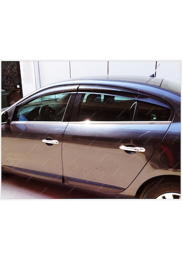 Renault Fluence Krom Cam Çıtası 4 Prç. 2010 ve Üzeri P.  Çelik