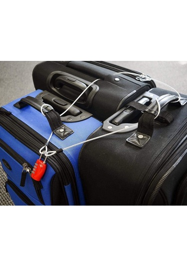 Tenfowee 30ft Uzunluk 3mm Çaplı Dış Mekan Seyahat Çelik Kordon Kilit - Pvc Kaplama Pas Ve Çizik Koruma, İki Halka Hafif Güvenlik Kilit Çok Renkli