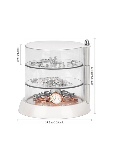 Saç Aksesuarları Düzenleyici Şeffaf 3 Katlı Akrilik Düzenleyici Kız Saç Tokası İçin Katmana Göre Sınıflandırarak Saklama Kutusu Saç Aksesuarları Bilezikler Yüzükler Bilezikler İçin Şeffaf