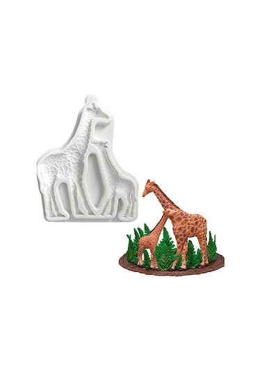 Fondan Kalıp Esnek Yapışmaz Silikon Orman Hayvan Mousse Fondan Kalıp Kek Dükkanı A