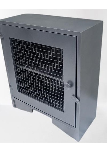 Hobi Adn 90354 Model Dekoratif Tezgah Telli Dolap Gümüş Gri Renk Ahşap Mdf Elyapı