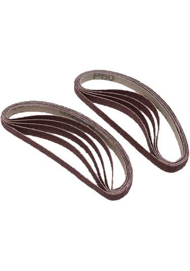 Suntek 10 Parça Çeşitli Taşlama Metal Zımpara Kemer Seti 60