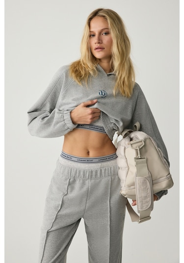 Urban Beat Kathrıne Kadın Kapüşonlu Grimelanj Sweatshirt Grimelanj