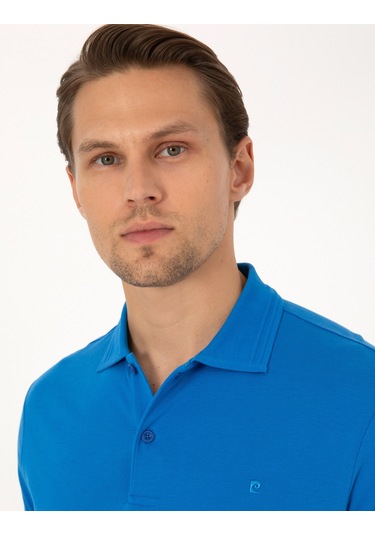 Pierre Cardin Erkek Saks Tişört Basic 50325323-vr045 Saks