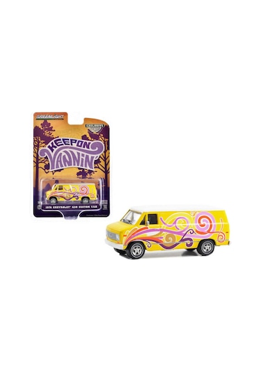 Greenlight 1976 Chevrolet G20 Custom Van 1/64 Model Araba