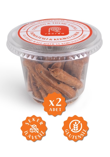 Recrea Glutensiz Domatesli ve Kekikli Kraker 2'li