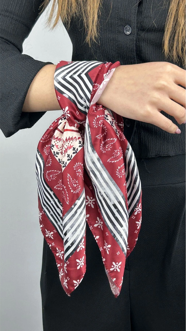 Çok Renkli, Fular 31, 56cmx56cm Çok Renkli