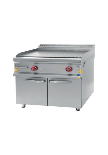 Karacasan Endüstriyel 900 Seri Dolaplı 80 Cm Elektrikli Yarı Kanallı Izgara