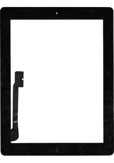 İpad 4.nesil A1458-a1459-a1460 Uyumlu Home Tuşlu Dokunmatik Siyah