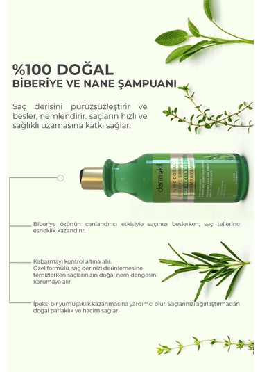 Dermokil Biberiye Saç Güçlendirici Şampuan 400 ML