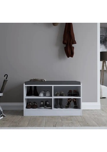 Lucas Ayakkabılık/bench Minder Dahil Beyaz