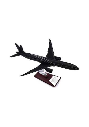 Zekupp - Maket Uçak - Boeing 777-300 1/200 - SİYAH ÖZEL TASARIM Model Uçak