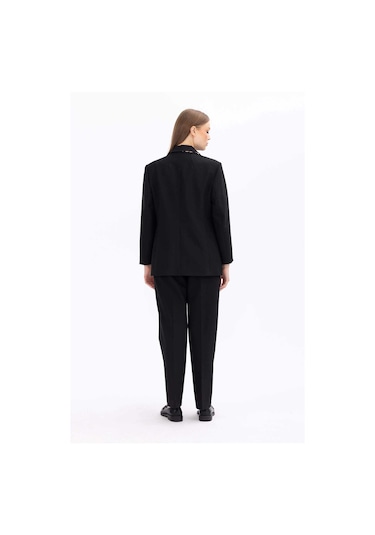 Galaxi Kadın Büyük Beden Klasik Kesim Tam Boy Pantolon 1041 Siyah