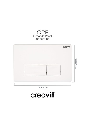 Creavit Ore Beyaz Kumanda Paneli GP3001.00 Beyaz