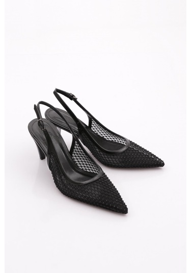 Dgn 830 Kadin Topuklu Ayakkabi Siyah