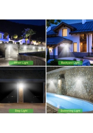 Dış Mekan Aydınlatm 100 Led Bahçe Lambası Bahçe Işıklandırma Bahçe Aydınlatma Çok Renkli