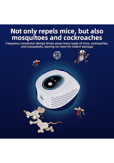 Youtek Evden Haşereleri Uzaklaştıran Ultrasonik 4'lü Etkili Elektrikli Kovucu - Sinek, Hamamböceği, Fare Ve Sivrisinekler İçin