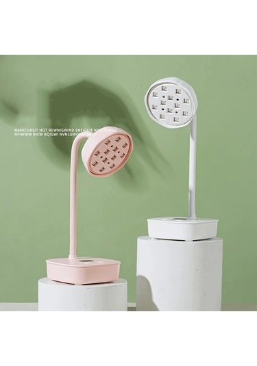 Willowhaven Pembe Otomatik Sensörlü 360 Esnek Kablosuz Manikür Lambası Jel Tırnaklar İçin Şarj Edilebilir Led Işık 2 Zamanlayıcı