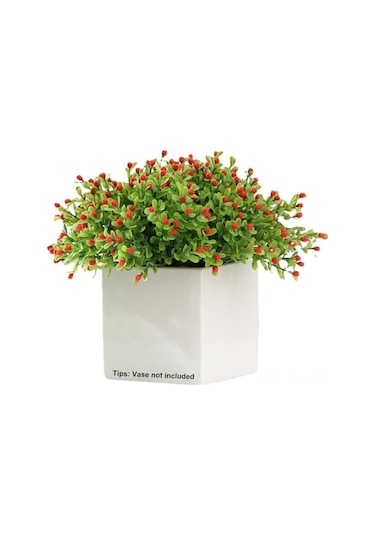 Geeksen Plastik Yapay Bitki - Turuncu Renk, 10 Adet, 24cm, Gerçekçi Görünüm, Renk Tutucu, Ev Ofis Dekorasyonu