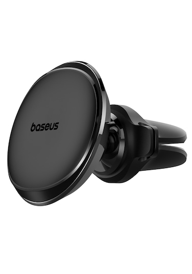 Baseus Magsafe Araç Telefon Tutucu Kablo Klipsli Havalandırma Versiyon - Siyah Parlak Siyah