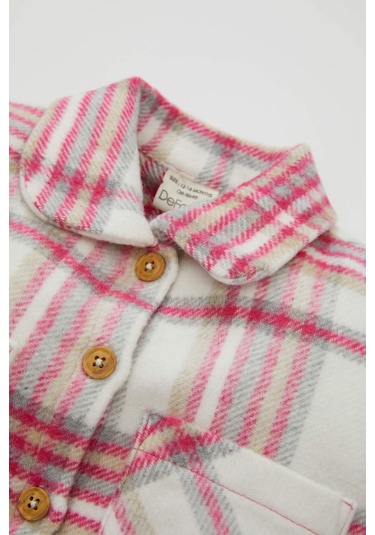 DeFacto Kız Bebek Ekose Desenli Flanel Uzun Kollu Gömlek D3044A524WNPN160 Pembe DeFacto Kız Bebek Ekose Desenli Flanel Uzun Kollu Gömlek D3044A524WNPN160 Pembe