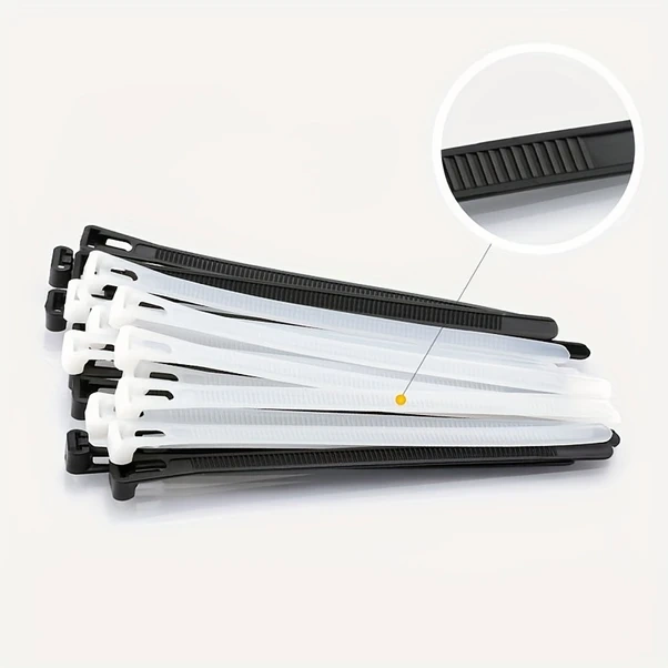 Chenkestoreone 100 Adet Karışık Naylon Kablo Bağı, Sökülebilir Kaydırmalı Düğüm Ev Ofis Bahçe Endüstri Diğer