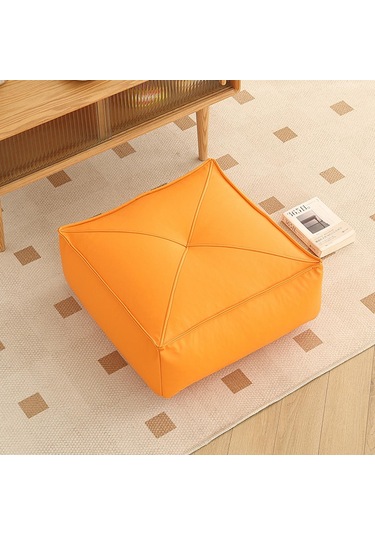 Homyl Yer Minderi Kare Açık Veranda Ofis Koltuğu Turuncu Turuncu