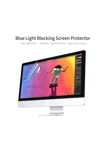 Mufunye 22'' Monitör İçin Mavi Işık Engelleyici Ekran Koruyucu - %70 Uv Filtreli Ve Parlaklık Önleyici
