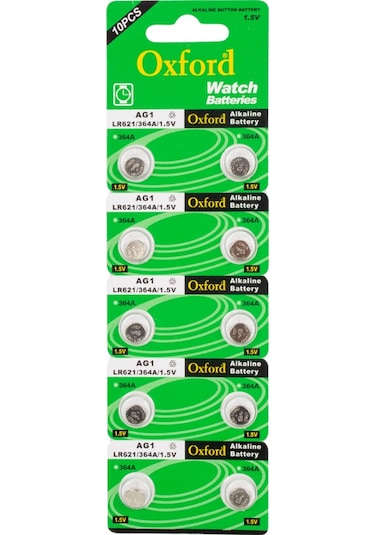 Oxford Ag1 Lr621 Alkalin 10'lu Saat Pili