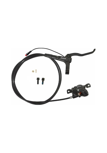 Shimano Mt200 Güç Kesicili Sensörlü Bisiklet Sol Ön Hidrolik Fren Seti Siyah
