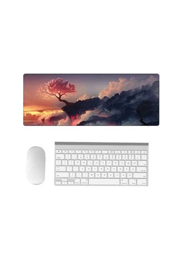 Ebitda El-boyalı Fantazi Desenli Mouse Pad, 400x900x2mm, 5 Volkanik Ağaç, Kauçuk-kumaş, Yumuşak Ve Dayanıklı 5 Volkanik Ağaç