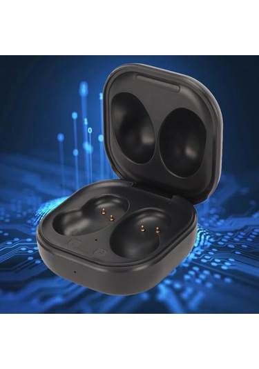Yaozixa Samsung Galaxy Buds Live Sm-r180 İçin Yerine Geçici Şarj Kutusu - 600mah Pil, Type C, Led Göstergeli, Siyah Şarj Kablosu Dahil Diğer