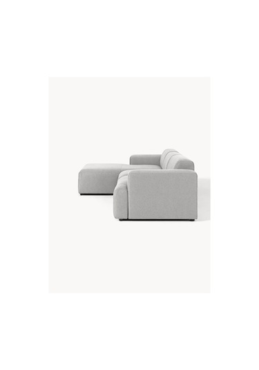 Massimo 3 Modül Sol Köşe Koltuk Takımı Gri Keten Kumaş Sol Gri