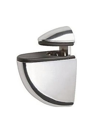 2 Adet Pelikan Cam Raf Tutucu Etejer Parlak Krom Metal Kırılmaz