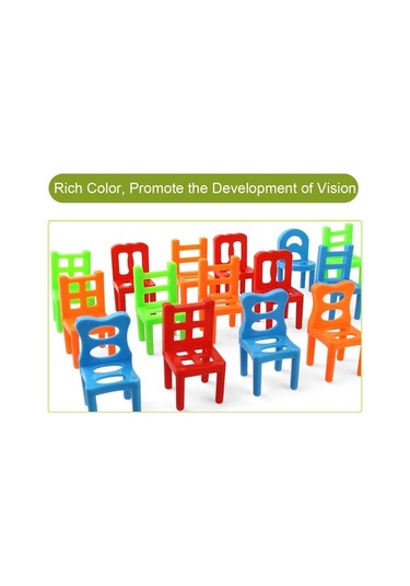 18 Parça Plastik Denge Sandalyeleri Seti - Çocuklar İçin Eğlenceli Ve Eğitici Oyun Seti Diğer Diğer