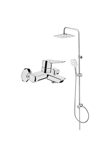 Artema A42444 Solid S Banyo Batarya. Punto Plus 3S A4573 Tepe Duş Krom