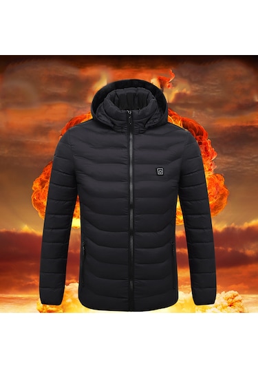 Akıllı Isıtmalı Usb Elektrikli Şişme Erkek Mont (514553623)