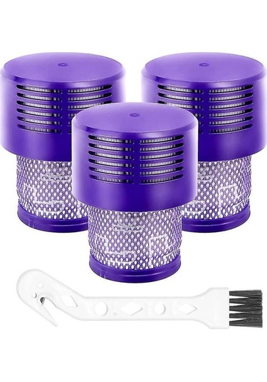 Geeroyoo Siklon Süpürgeler İçin 3'lü Uzun Ömürlü Hepa Hava Filtresi Paketi