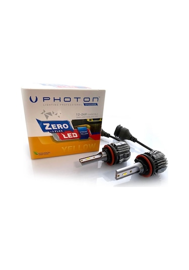 Photon Zero H8/H9/H11/H16 Limon  Xtreme Yellow +3 Plus Fansız Led
