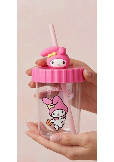 My Melody Figürlü Pipetli Bardak Pembe