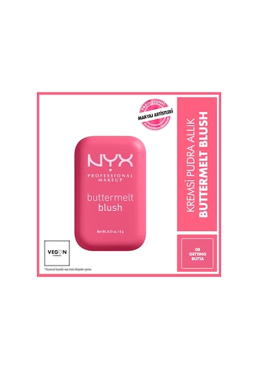 Nyx Buttermelt Blush Kremsi Pudra Allık - 08 Getting Butta 08