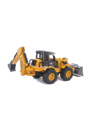 Metal Oyuncak İş Makinası Kepçe Sürtmeli 20 Cm