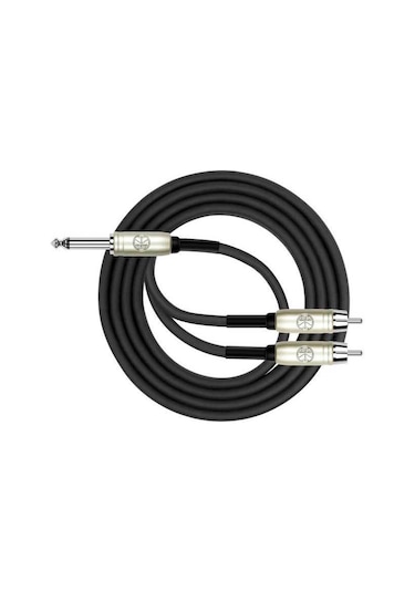 Kirlin 3Mt. Y Kablo 1/4'' Mono Erkek - 2Xrca Erkek