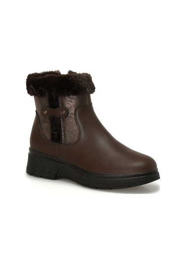 Polaris 166693.z4pr Kahverengi Kadın Düz Bot 000000000101922081 Kahverengi