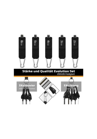 Direnç Bantları Seti Gerginlik Çekme Halatı Erkekler Kadınlar İçin Egzersiz 150lbs 5 Colors 150lbs 5 Colors