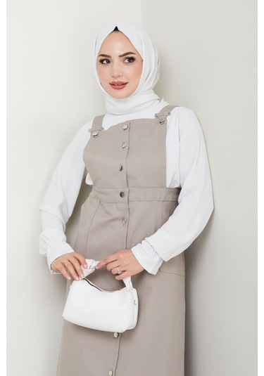 Boydan Düğmeli Gabardin Jile 1552 - Taş Taş