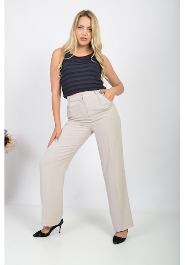 Soralline Kadın Pantolon Yazlık 1699 Taş Taş